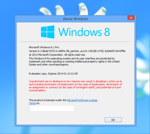 最新泄露图为证，Windows Blue命名或为Windows 8.1
