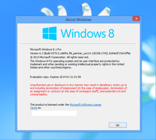 最新泄露图为证，Windows Blue命名或为Windows 8.1  第2张