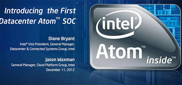 最低功耗只有6W，Intel发布节能型Atom S1200处理器