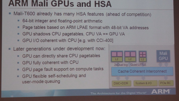 ARM副总谈异构运算：Mali-T600已支持HSA特性