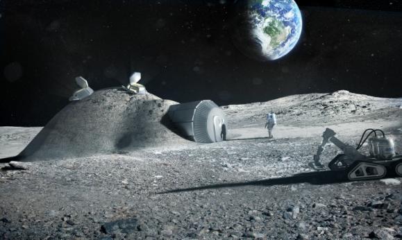 地球已经阻止不了他们了，设计师拟在月球3D打印基地