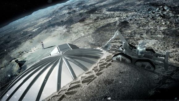 地球已经阻止不了他们了，设计师拟在月球3D打印基地